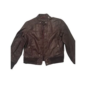 Cooper leather bomber jacket size 40, volour burgundy/wine. - Picture 1 of 4
