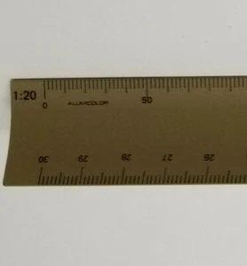 Alumcolor Architect Engineers Triangular Square Code 3430 Ratios 1:125 to 1:20 - Picture 1 of 5