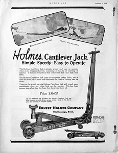 1925 Ad Ernest Holmes Co Chattanooga TN Cantilever Jack $36 - Picture 1 of 1