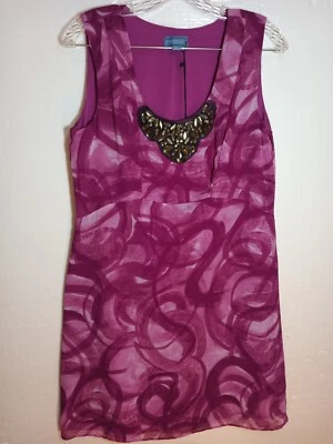 Vestido Vera Wang Talla Mediana Estrás Cremallera Lateral Lavanda Foto 1 de 4