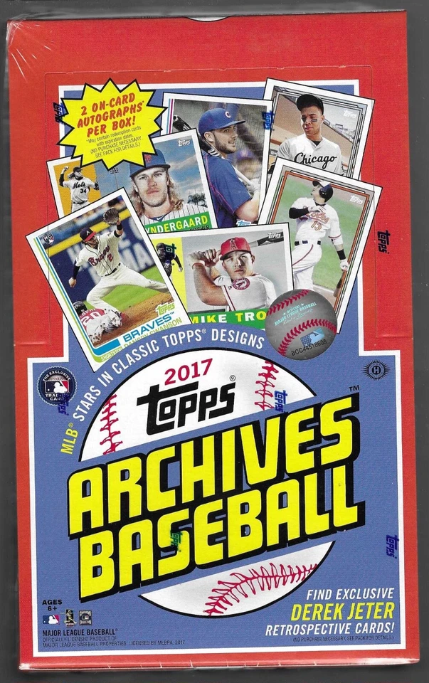 2017 TOPPS ARCHIVES  BASEBALL SEALED HOBBY BOX  2 AUTOS.   JUDGE ROOKIES - Image 1 of 1