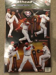 FATHEAD Team Set Phillies Roy Halladay Jimmy Rollins Ryan Howard Chase Utley +++ - Picture 1 of 1