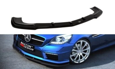 Cup Spoilerlippe Front Ansatz passend für Mercedes SLK 55 AMG R172 schwarz Hochg - Bild 1 von 4