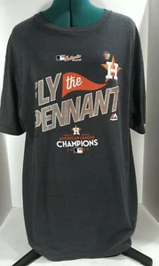 Men's Majestic Charcoal Houston Astros 2017 American League Champions Locker... - Picture 1 of 5