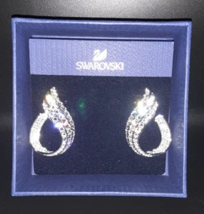 Beautiful New Swarovski Fortunately PE Hoop Crystal /RH Earrings (never worn) - Picture 1 of 9