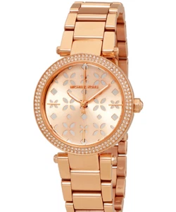 (ON SALE) New Michael Kors Mini Parker Rose Floral Watch MK6470 - Picture 1 of 1