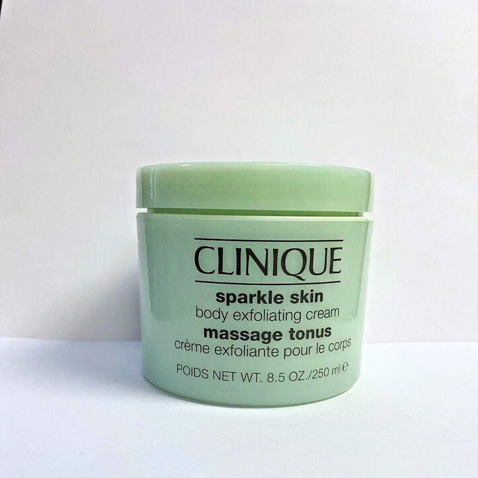 Crema exfoliante corporal Clinique Sparkle Skin 8,5 oz/250 ml ~ tamaño completo ~ nueva Foto 1 de 1