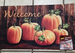 Heavy Door Mat,18 x 30 Inch Pumpkin Welcome Mat - Picture 1 of 2