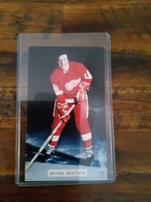 Early 1970s Bryan Watson J.D McCarthy Hockey Postcard EX++ Detroit Red Wings