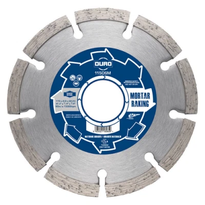 Duro Mortar Raking Blade Mortar Removal Long Life Hard Cutting Angle Grinders