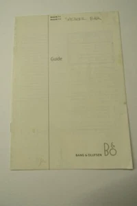 B&O BANG & OLUFSEN HANDBUCH BEDIENUNGSANLEITUNG BEOLAB 7.1 7.2 LAUTSPRECHER - Bild 1 von 5