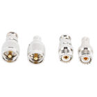 4 Pcs Uhf To Bnc Nickel Plated Copper Connector Adapter 50 Ohm For Antenna R Gsa