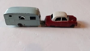 Vintage Lesney No 22a  Vauxhall Cresta and No 23 Berkeley Cavalier Caravan - Picture 1 of 8