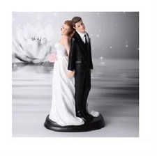 CAKE TOPPER MATRIMONIO SPOSO SPOSA SPALLE CONTRO SPALLE B