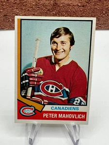 Peter Mahovlich 1974-75 Topps #97 Montreal Canadiens - Bild 1 von 2