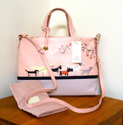 Radley and Friends Signature Picture Soft Leather Multiway Bag / Grab Bag