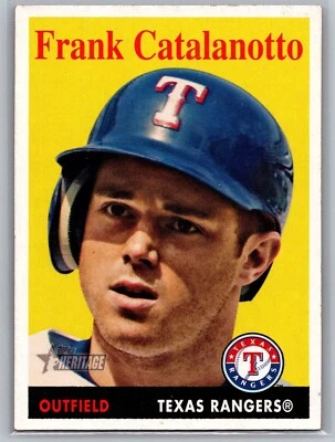 2007 Topps Heritage #88 Frank Catalanotto Texas Rangers MLB Baseball Card - Image 1 of 2