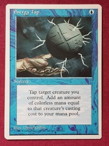 Magic The Gathering 4ª EDICIÓN ENERGY TAP tarjeta azul Magic The Gathering - Imagen 1 de 2