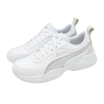 Puma Cilia Mode Glitter Wns White Silver Women Lifestyle Casual Shoes 405082-01 - Image 1 of 4