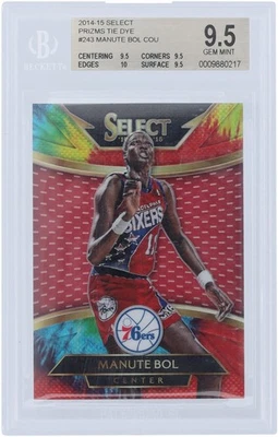 Manute Bol Philadelphia 76ers 2014-15 Panini Select Tie Dye #5/25 BGS 9.5 Card - Image 1 of 2