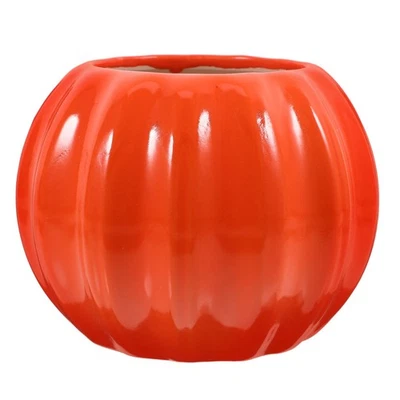 Pumpkin Ceramic Vase White Pumkin Decorative for Home Planter - Bild 1 von 4