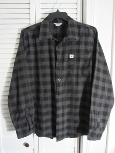 Caterpillar Button Front Plaid Long Sleeve Flannel Shirt Size XL - Picture 1 of 5