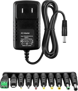 Power Supply AC Adapter DC 9V 1A Cord Universal 9V... - Afbeelding 1 van 5