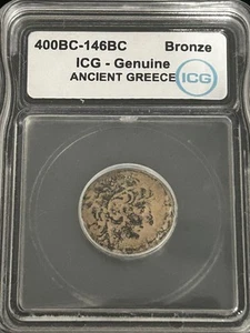 SASA 400-146 BC ICG Graded Genuine Bronze Greek Ae Nice Details - Picture 1 of 4