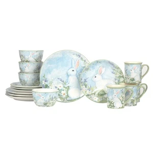 Certified International Easter Morning 16 piece Dinnerware Set, Service for 4 - Picture 1 of 1