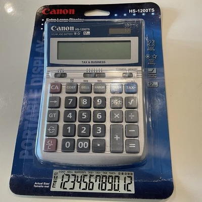 Cannon Calculator HS-1200TS Tax &Business NEW SEALED - Image 1 of 4