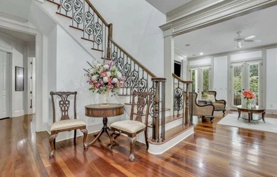 "Barandilla balaustre de hierro forjado vintage S 36"" Charleston Estate 36 quilates" Foto 1 de 4