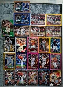 23 Giants 2024 Topps Baseball / 2024 Topps Holiday / 2023 Topps Baseball - Foto 1 di 4