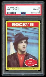 1979 Topps Rocky 2 #1 Meet Rocky PSA 8 NM-MT - Picture 1 of 2