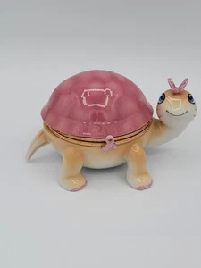 Ardleigh Elliott Pretty In Pink 2008 süße Schildkröte Spieluhr Sammler Keramik - Bild 1 von 12