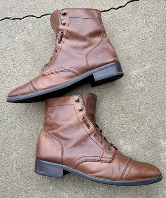 Thursday Mujer Botas Cuero Marrón Hechas a Mano Talla 10.5 US. ENVÍO GRATIS Foto 1 de 4