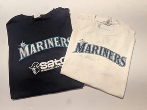 (2) Seattle Mariners Giveaway T -Shirts Mitch Haniger King Felix - Picture 1 of 4