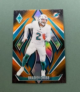 2024 Panini Phoenix Football Bradley Chubb Orange Fade #15 Miami Dolphins - Picture 1 of 2