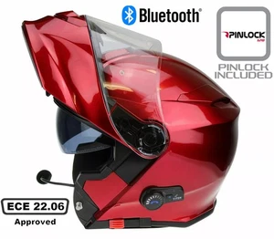 VIPER RS-V171 BLINC BLUETOOTH FLIP ANTERIORE MOTO CASCO MOTO BORDEAUX - Foto 1 di 9