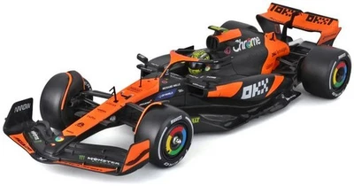 1:24 Bburago B18-28033N Lando Norris Mclaren F1 Squadra MCL38 1st Win Miami Gp - Immagine 1 di 2