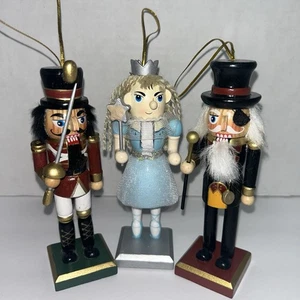 Schiaccianoci ornamenti 3 pz legno 5" Clara Soldier Acceleratore Meyer leva movimenti - Foto 1 di 13