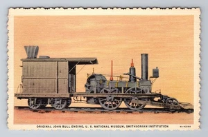 Washington DC - Original John Bull Engine, Antigua, Vintage Tarjeta Postal de Recuerdo - Imagen 1 de 2