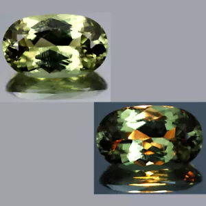 3.34 ct Lovely Oval (12 x 7 mm) Turkey Color Change Diaspore Loose Gemstone - Picture 1 of 4