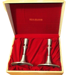 Set 2 portacandele in peltro Royal Selangor 3135G confezione regalo contemporaneo - Foto 1 di 22