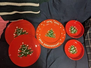 2 Waechtersbach platters, 1 anniversary platter, 2 plate bowls - Picture 1 of 3