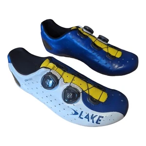 LAKE CX332 Cycling Shoes Carbon Road Custom Celeste Size 41.5 - Picture 1 of 2