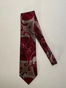 Oscar De La Renta Studio Tie Multicolored Abstract Polyester Silk Blend - Picture 1 of 3