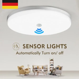 50W LED Deckenlampe mit Bewegungsmelder Sensor Deckenleuchte Flurlampe Lampe DE - Bild 1 von 14