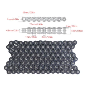 219H 112 Link Driven Chain for Racing Karting Go Kart CB72 CB77 Drift Trike Golf - Foto 1 di 7