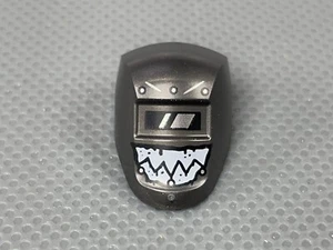 LEGO Minifigura Visera de Soldadura Perla Gris Oscuro Dientes Blancos en Casco Negro (x1) - Imagen 1 de 11
