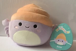 "Cangrejo ermitaño arco púrpura 5"" felpa Squishmallows" - Imagen 1 de 5